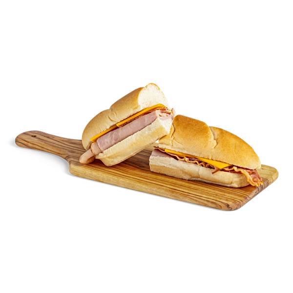 Hy-Vee Di Lusso Turkey Ham and Bacon White Sub Sandwich