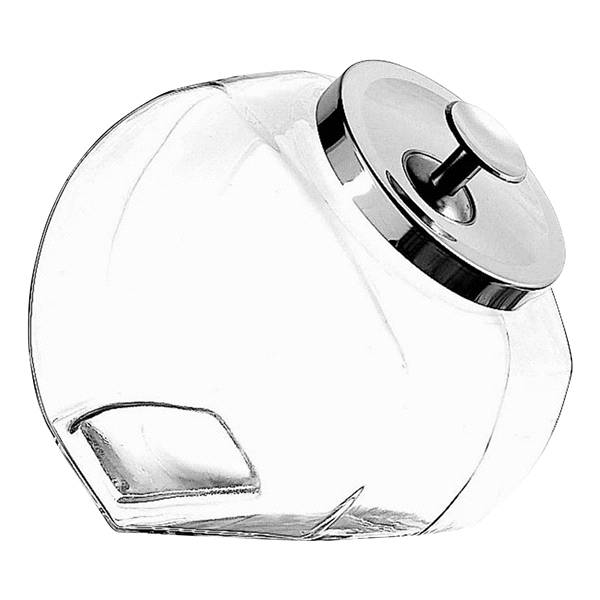 Anchor Hocking Glass Penny Candy Jar With Chrome Lid, 0.5 Gallon