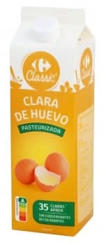 Clara de huevo pasteurizada Carrefour Classic' 1 l.