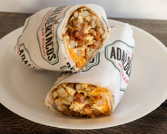 24. Eggs, Bacon, Potato & Cheese Burrito