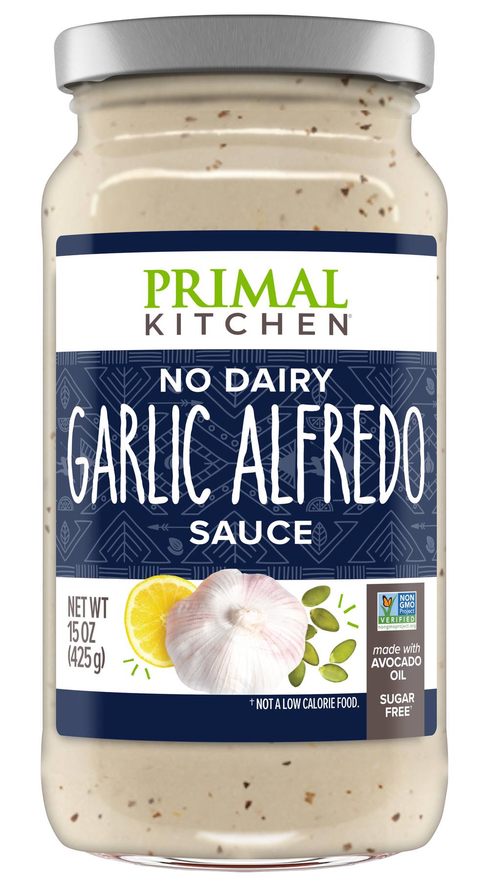 Primal Kitchen No Dairy Garlic Alfredo Sauce With Avocado Oil (15 oz)