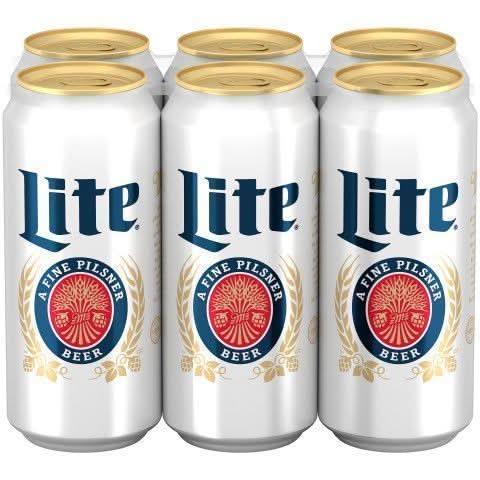 Miller Lite 6 Pack 16oz Can