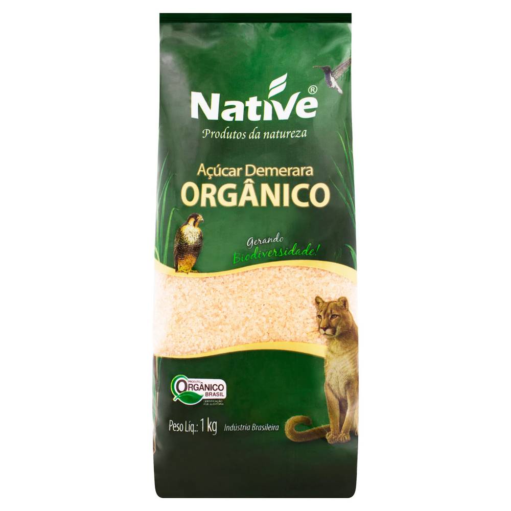 Native açúcar demerara orgânico (1 kg)
