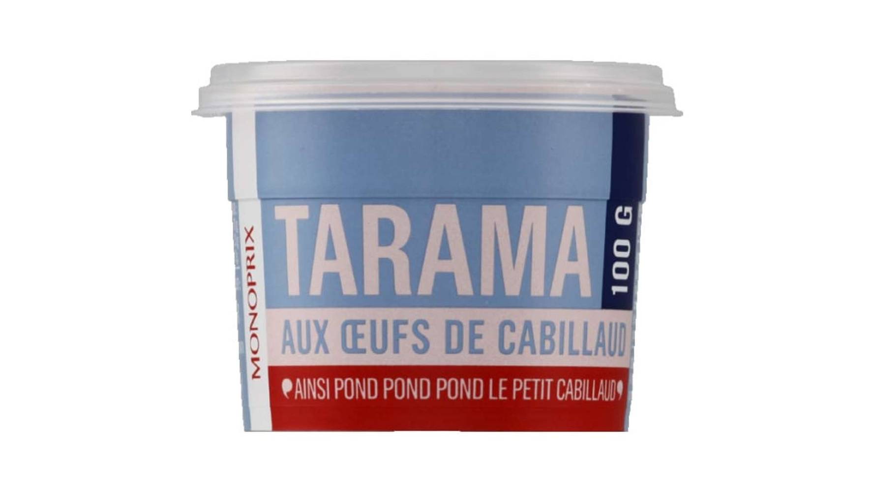 Monoprix Tarama aux oeufs de cabillaud Le pot de 100 g