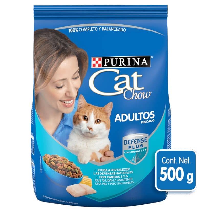 Cat chow alimento para gato adulto delicias rellenas (500 g)