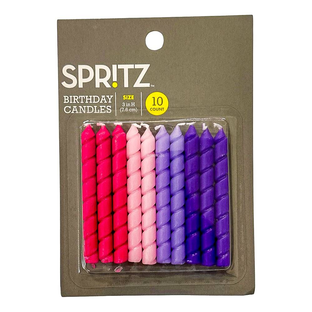 Spritz Birthday Candles (3 "xh)