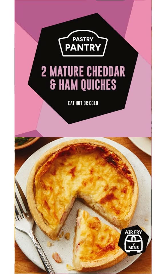 Pastry Pantry 2 Pack Cheddar & Ham Quiches