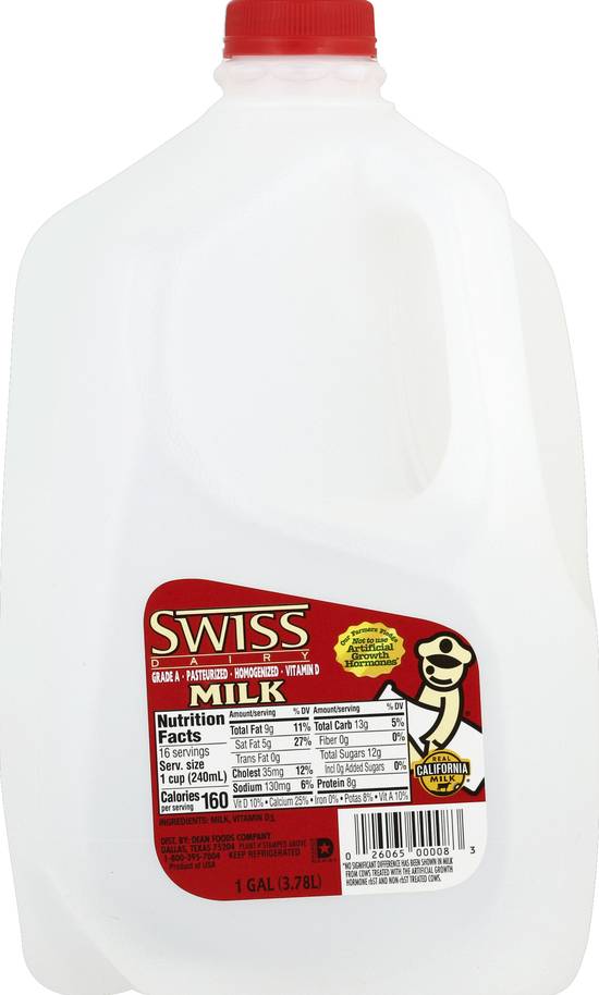 Swiss Dairy Vitamin D Grade a Milk (1 gal)