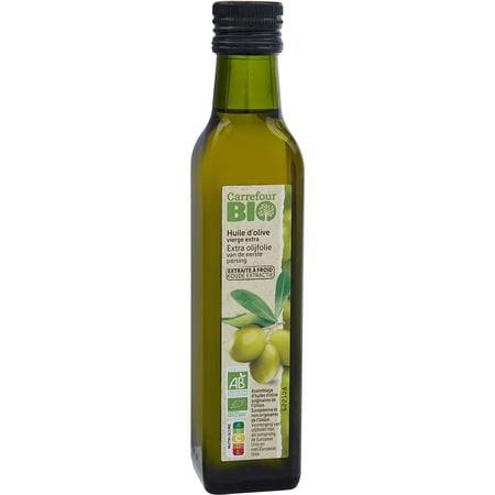 Huile d'olive bio vierge extra CARREFOUR BIO - la bouteille de 25cL