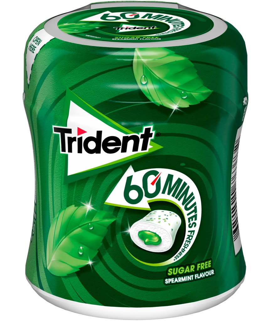 Trident - Pastilhas Sem Açúcar Spearmint, 68g