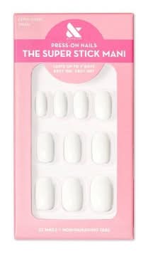 Olive & June The Super Stick Mani Press on Fake Nails, Neutrals (32 ct)
