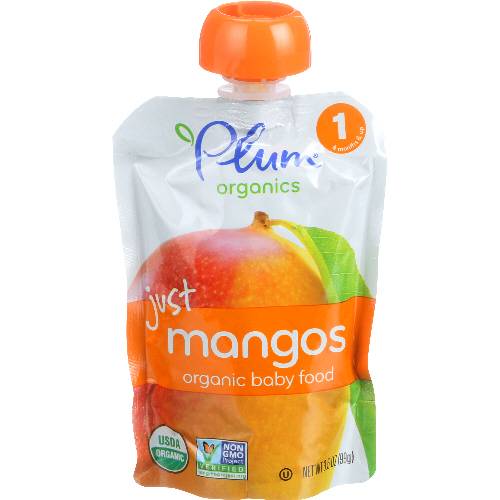 Plum Organics Just Mango Stage 1 Baby Food Pouch