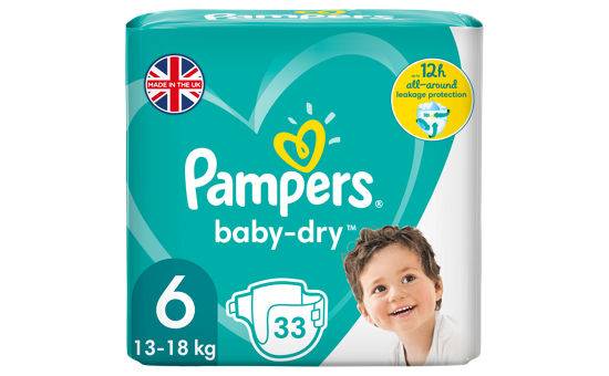 Pampers Baby-Dry Size 6 Nappies Essential Pack