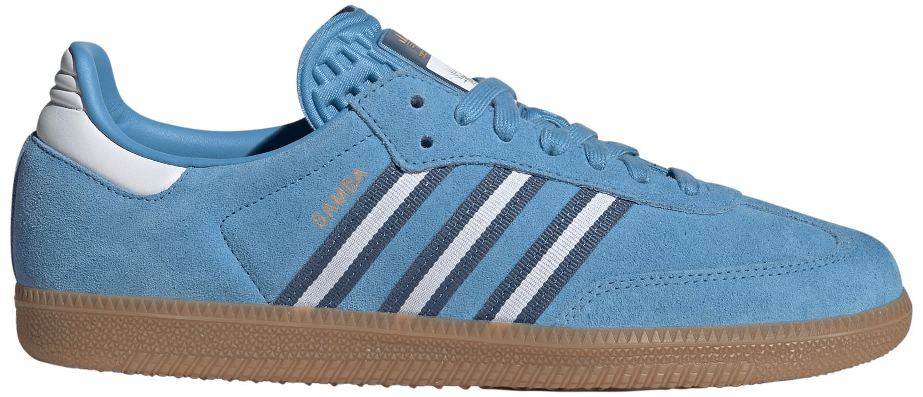 adidas FIFA World Cup Samba OG Shoes (Light Blue/Crew Blue/Ftwr White, M10.5/W11.5)