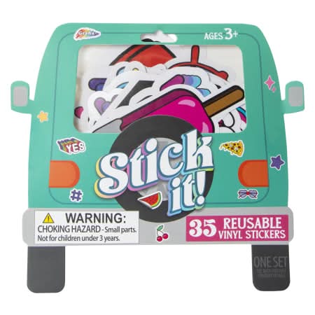 Van Reusable Vinyl Stickers 35-Count