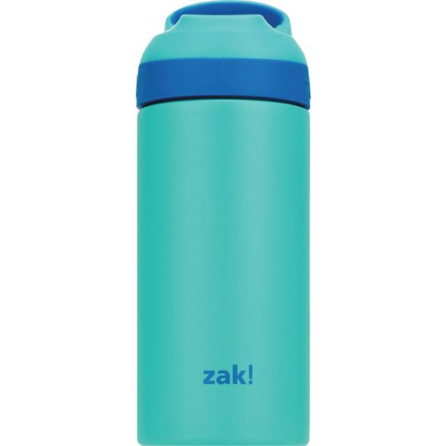 zak! Stainless Steel Leak-Proof  Bottle, Blue/Teal, 14 oz