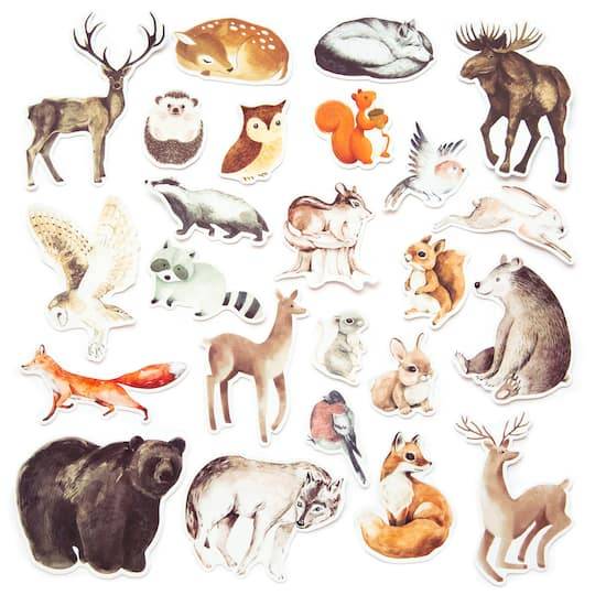 Woodland Animals Die Cut Stickers By Recollections