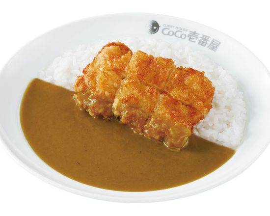ハーフポークカレー＋パリパリチキン Half order pork curry with lightly crisped chicken