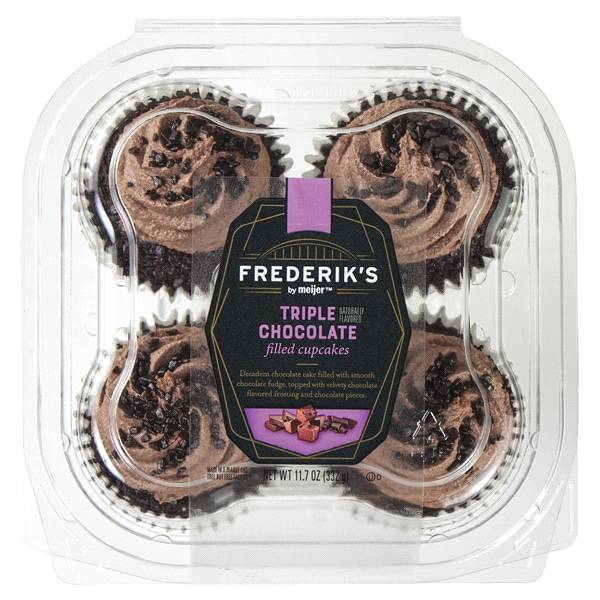 Frederik's by Meijer Triple Chocolate Filled Cupcakes (11.7 oz)