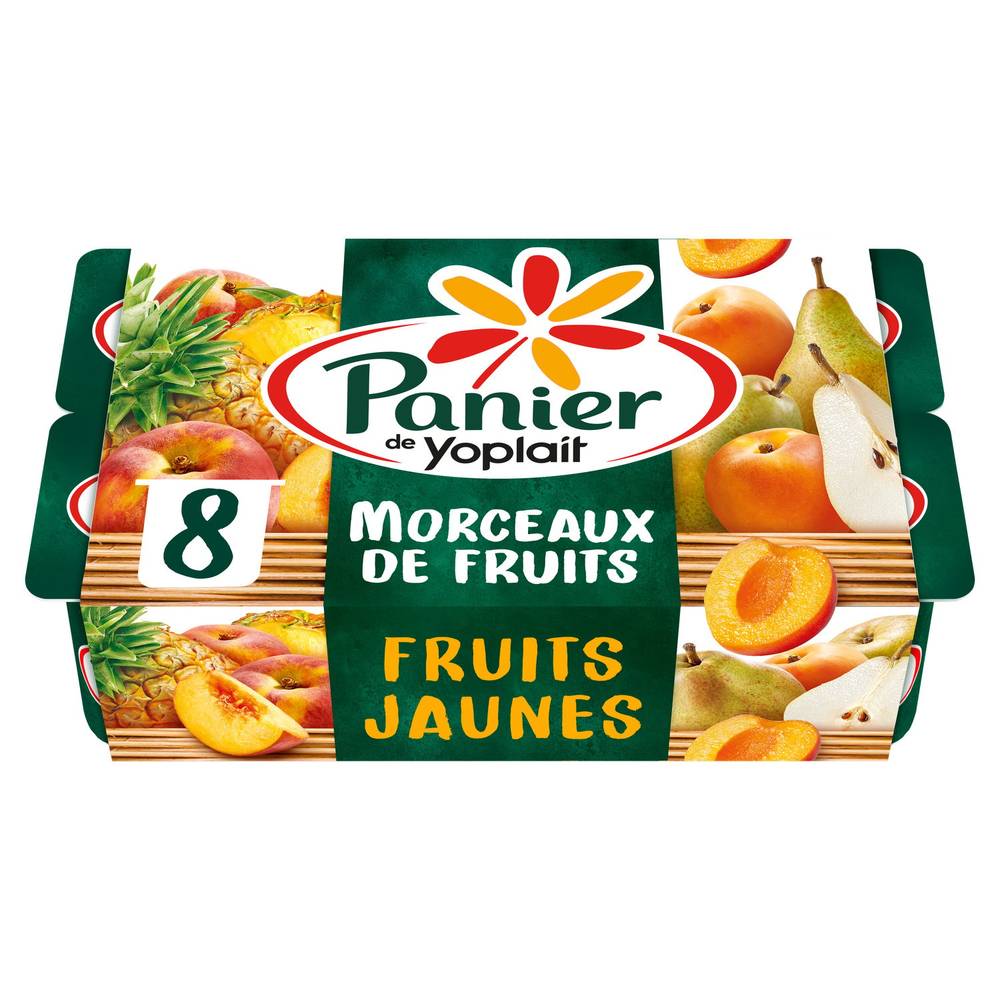 Yoplait - Yaourt aux morceaux de fruits jaunes, pêche - citron - poire - ananas (8)