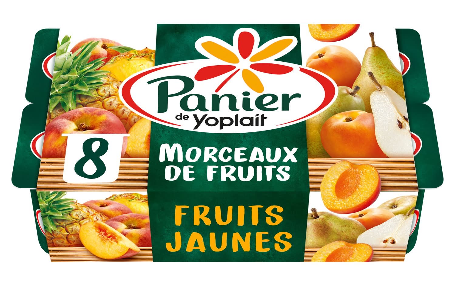 Yoplait - Yaourt aux morceaux de fruits jaunes, assorti (8)