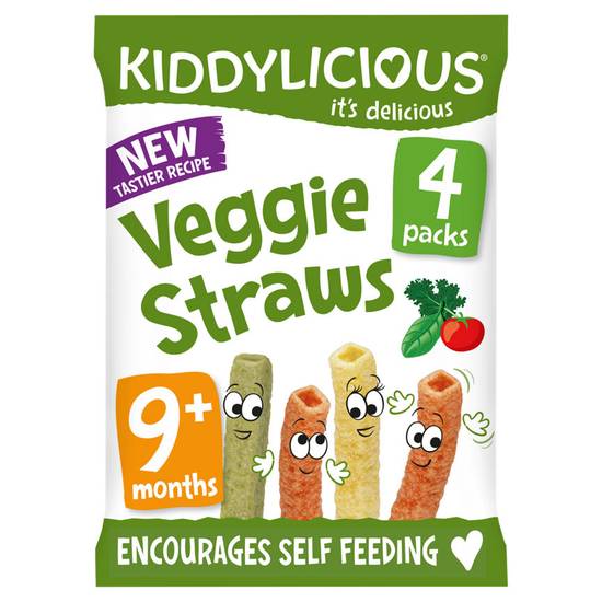 Kiddylicious Veggie Straws 4 x 12g (48g)