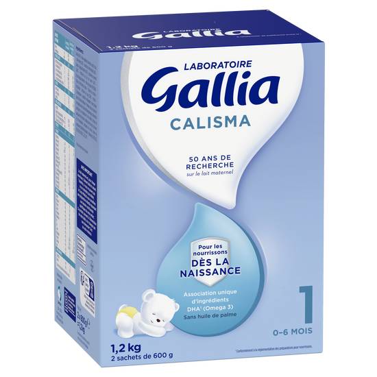 Laboratoire Gallia - Calisma lait bébé en poudre dès 0 à 6 mois