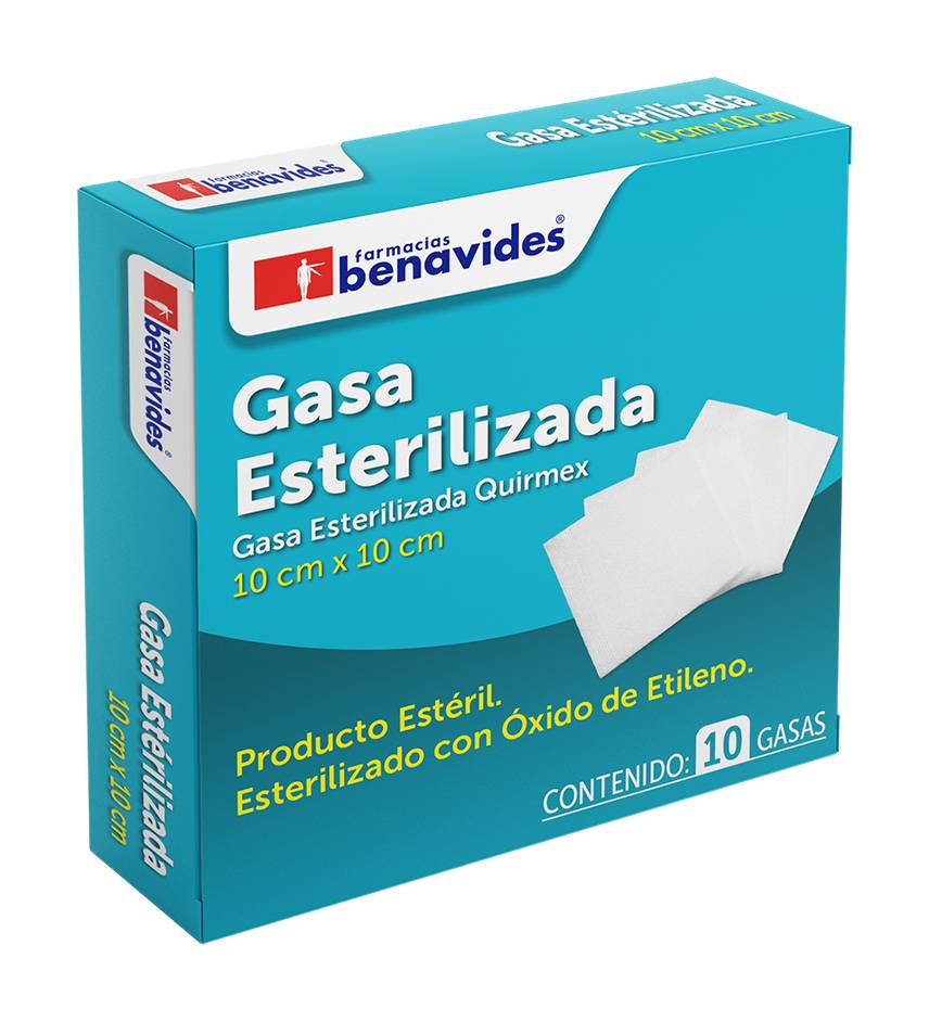 Farmacias Benavides · Gasa absorbente estéril (10 un)