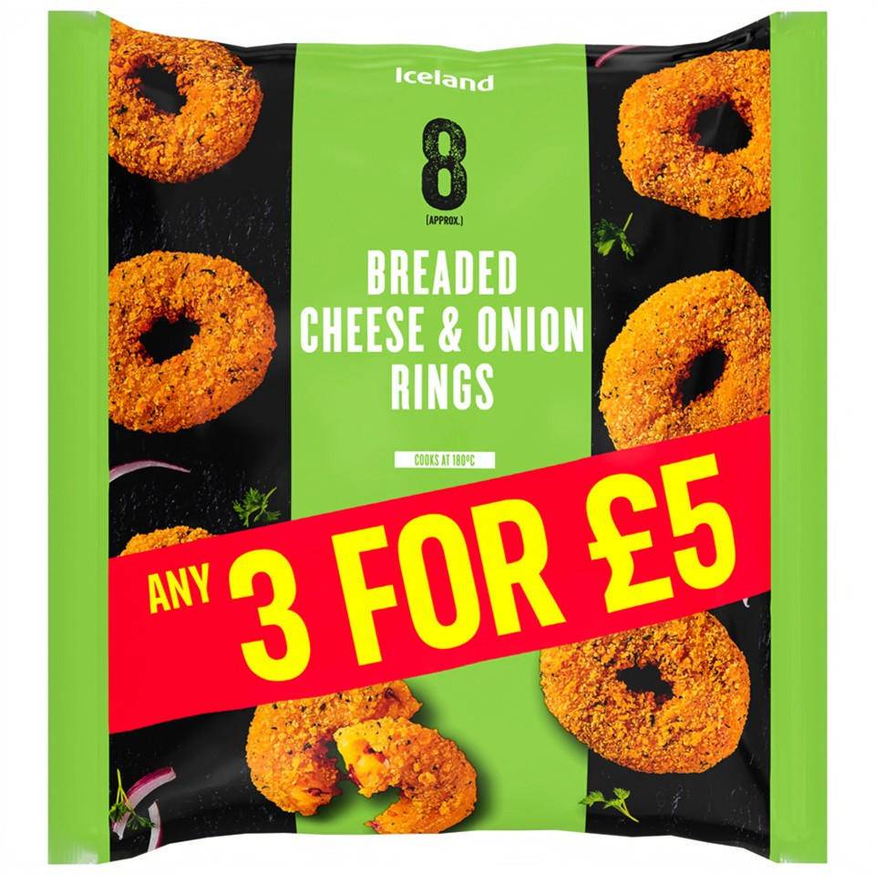 Iceland Breaded Cheese and Onion Rings