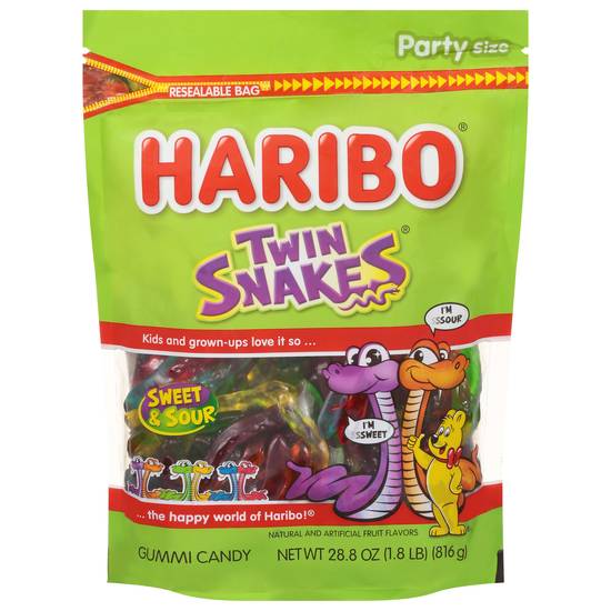 Haribo Twin Snakes Sweet & Sour Gummi Candy
