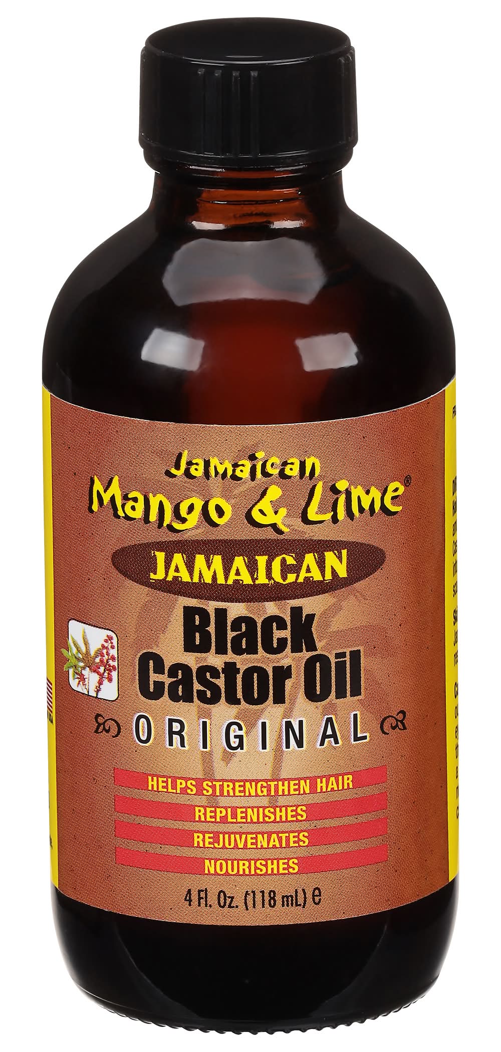 Jamaican Mango & Lime Jamaican Black Castor Oil (4 fl oz)