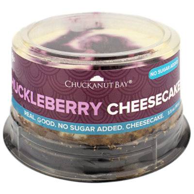 No Sugar Added Huckleberry Cheesecake