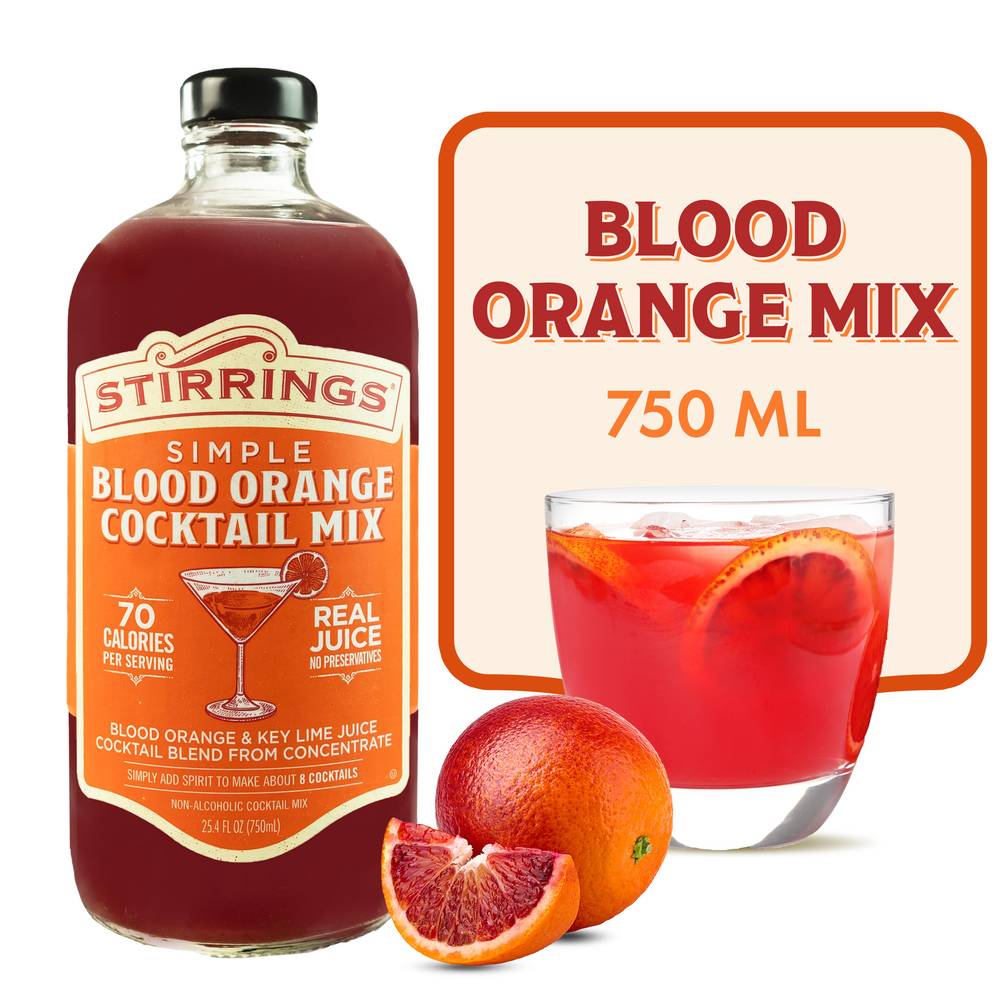 Stirrings Simple Blood Orange Cocktail Mix (750 ml)