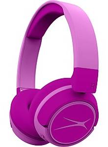Altec Lansing Kid-Safe 2-in-1 Wireless Ambient Sound Over-Ear Headphones, Bluetooth, Princess Pink (MZX4410-PPNK-STK-6)