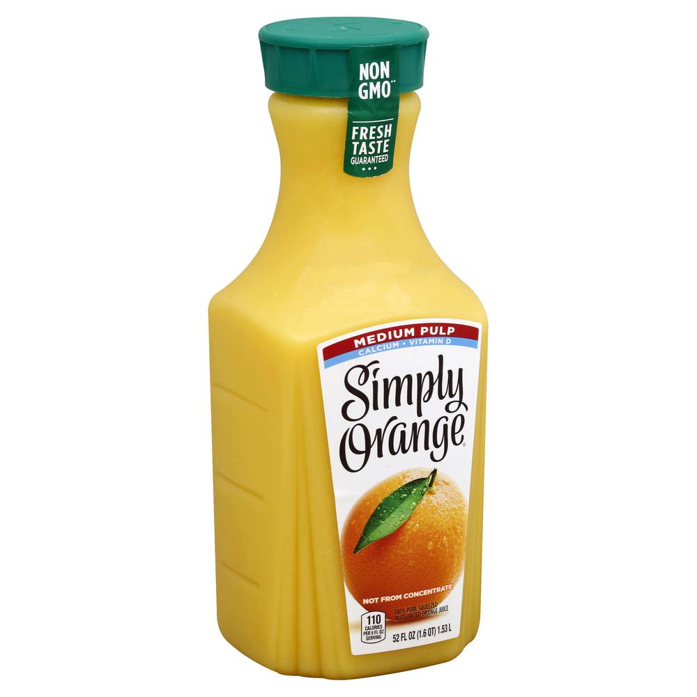 Simply Orange Medium Pulp Calcium and Vitamin D Juice (52 fl oz)