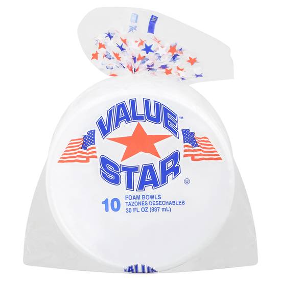 Value Star Foam Bowls (10 ct)