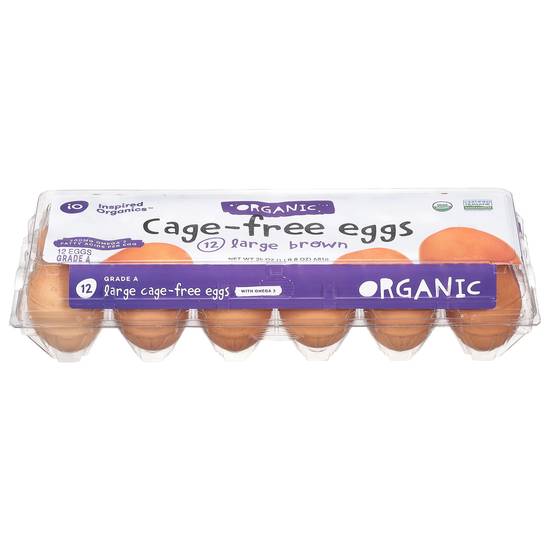 Inspired Organics Brown Large Cage-Free Eggs