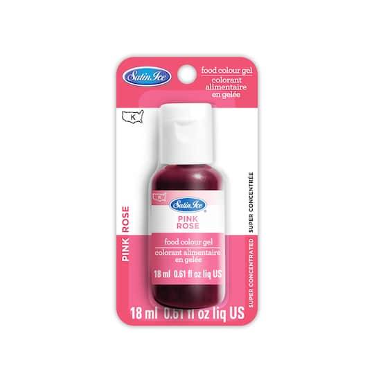 Satin Ice Food Color Gel, Pink Rose (0.61 fl oz)