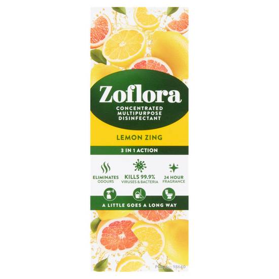 Zoflora Concentrated Multipurpose Disinfectant Lemon Zing 120ml