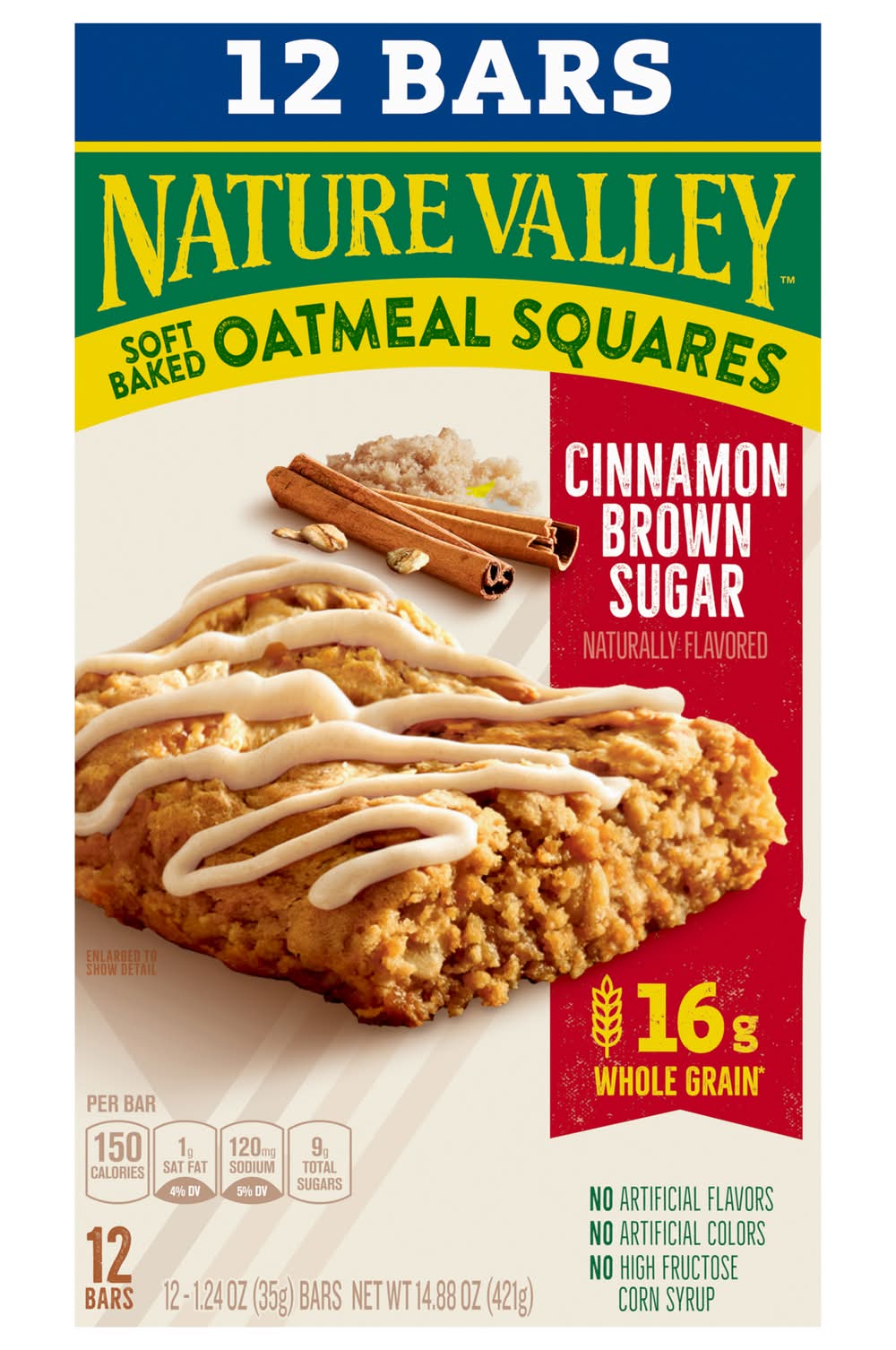 Nature Valley Soft-Baked Value pack Oatmeal Squares, Cinnamon Brown Sugar
