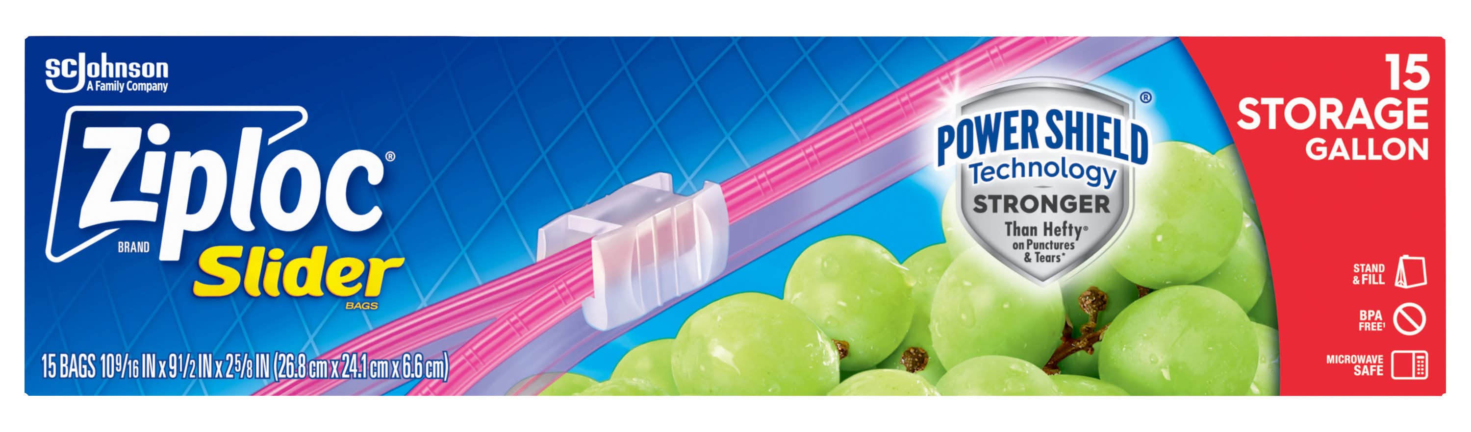 Ziploc Gallon Storage Slider Bags