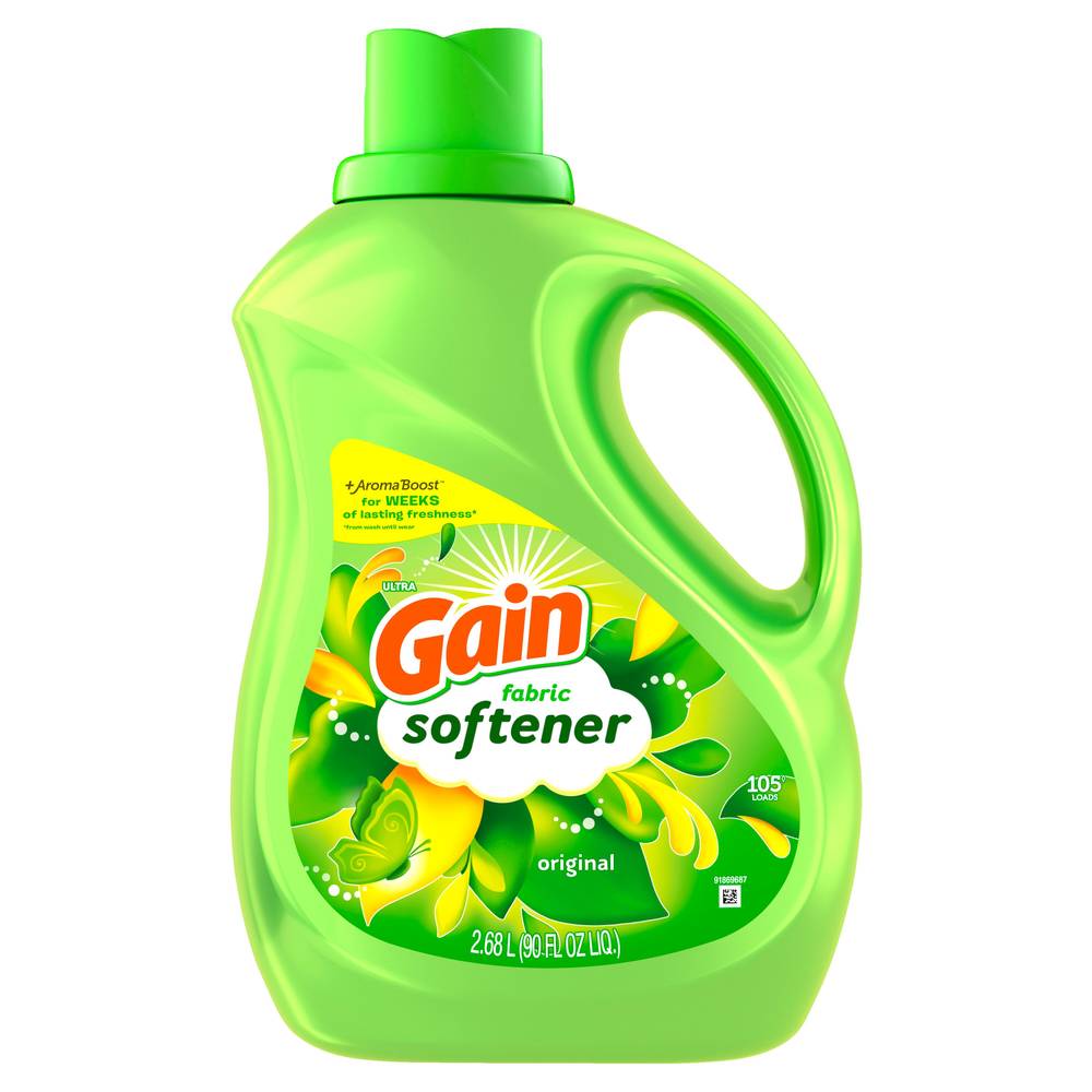 Gain + Aroma Boost Liquid Laundry Detergent, Original Scent, 72 oz