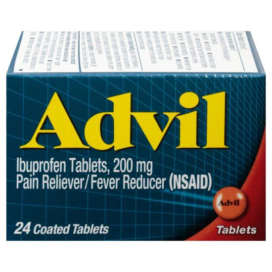 Advil Ibuprofen Pain Reliever Tablets (24 ct)