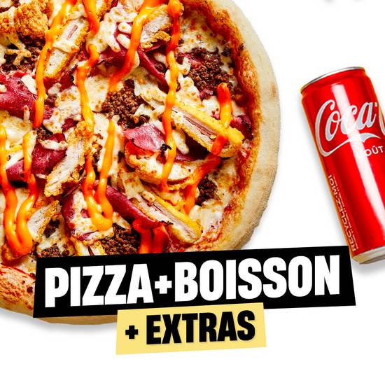 MENU PIZZA + BOISSON + EXTRA