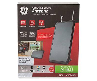 General Electric Amplified Flat Indoor Tv Antenna