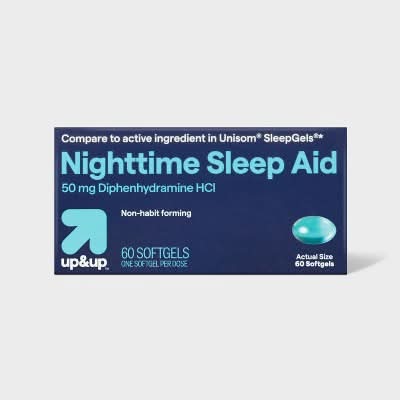 up&up Diphenhydramine Hcl Maximum Strength Night Time Sleep Aid Softgels (60 ct)