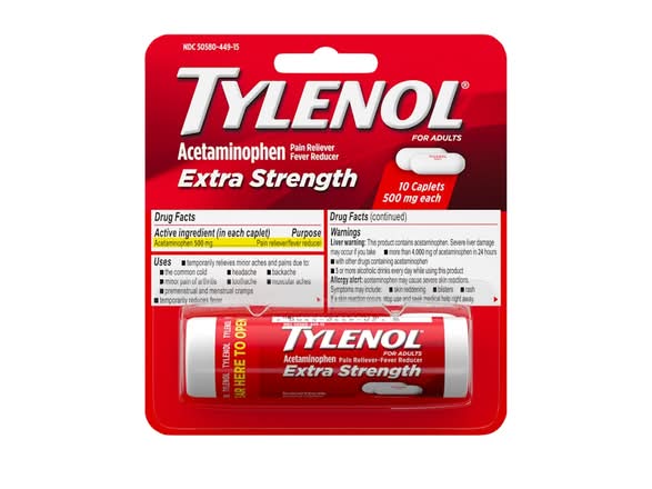 Tylenol Extra Strength 500mg Caplets 10ct