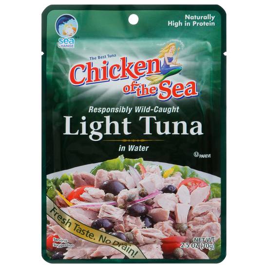 Chicken Of the Sea Premium Wild-Caught Light Tuna in Water