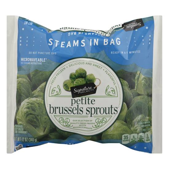 Signature Select Microwaveable Petite Brussels Sprouts