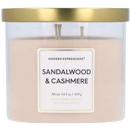 Modern Expressions Scented Candle, Sandalwood & Cashmere (14.5 oz)
